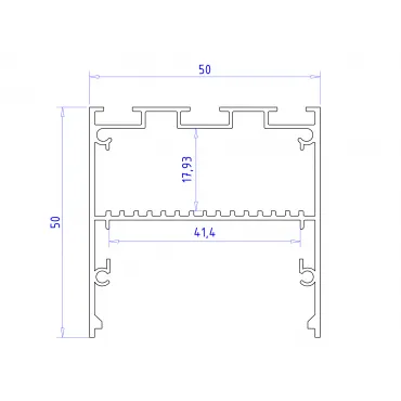 Алюминиевый профиль накладной/подвесной "Profile System" Ambrella ILLUMINATION GP3100BK от ImperiumLoft