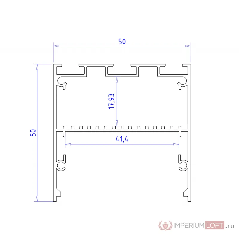 Алюминиевый профиль накладной/подвесной "Profile System" Ambrella ILLUMINATION GP3100BK от ImperiumLoft