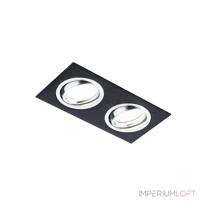 Встраиваемый точечный светильник MR16 с поворотным механизмом Ambrella STANDARD SPOT A601/2 BK