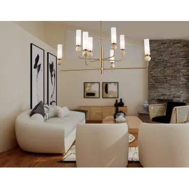 Люстра на штанге с мрамором Ambrella HIGH LIGHT LH53252 от ImperiumLoft
