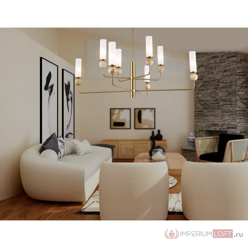Люстра на штанге с мрамором Ambrella HIGH LIGHT LH53252 от ImperiumLoft