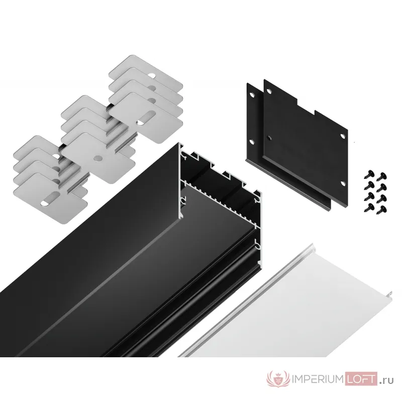 Алюминиевый профиль накладной/подвесной "Profile System" Ambrella ILLUMINATION GP3100BK от ImperiumLoft