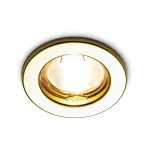 Металлический встраиваемый точечный светильник MR16 Ambrella STANDARD SPOT FT9210 GD