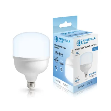Лампа светодиодная T120 40W 6400K Ambrella 1204006