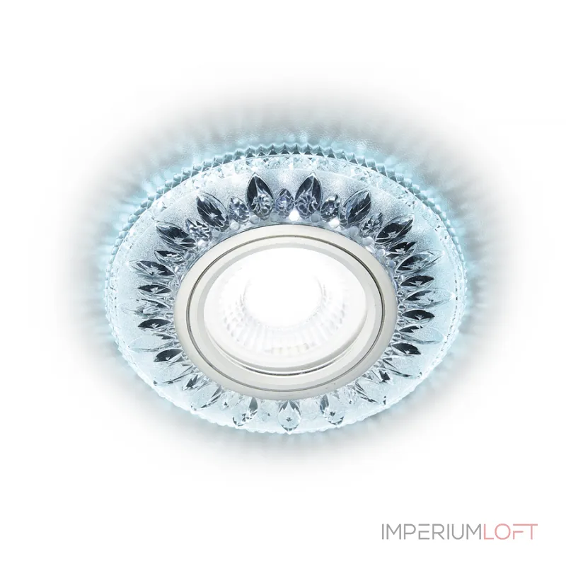 Встраиваемый точечный светильник MR16 с LED подсветкой Ambrella STANDARD SPOT S305 CH
