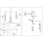 Люстра на штанге Ambrella HIGH LIGHT LH55258