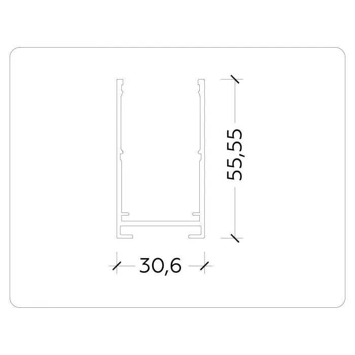 Шинопровод накладной Magnetic Ambrella TRACK SYSTEM GL1004 от ImperiumLoft