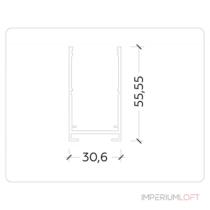 Шинопровод накладной Magnetic Ambrella TRACK SYSTEM GL1004