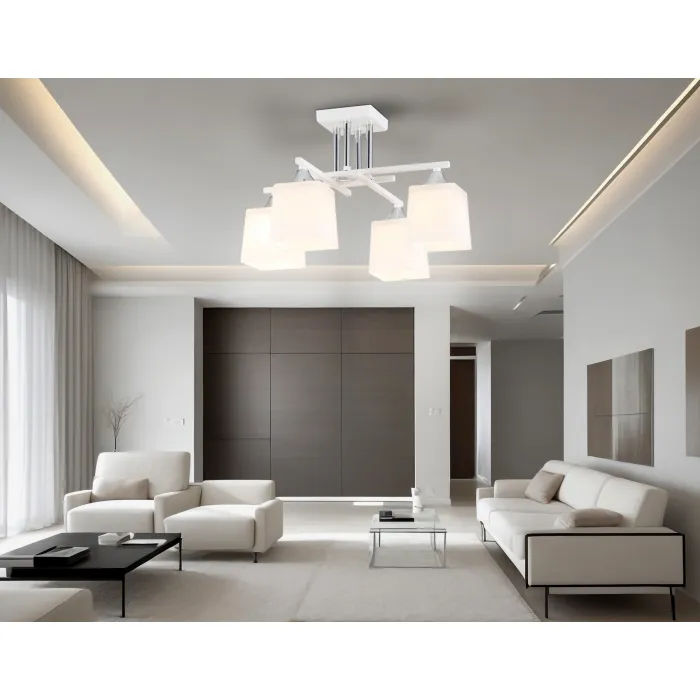 Люстра на штанге со стеклянными плафонами Ambrella TRADITIONAL TR303041 от ImperiumLoft