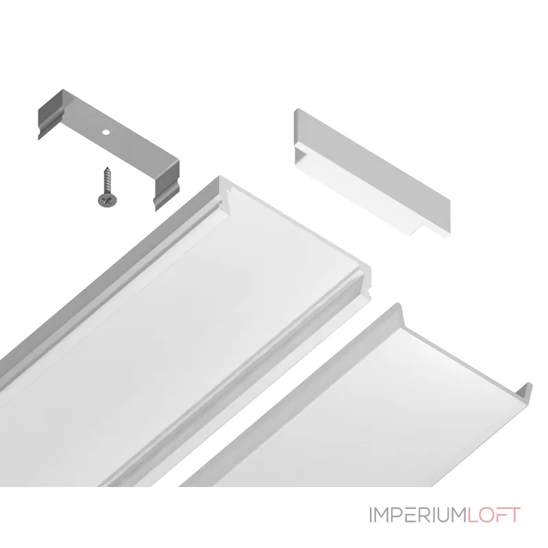 Алюминиевый профиль накладной Ambrella ILLUMINATION GP1800WH