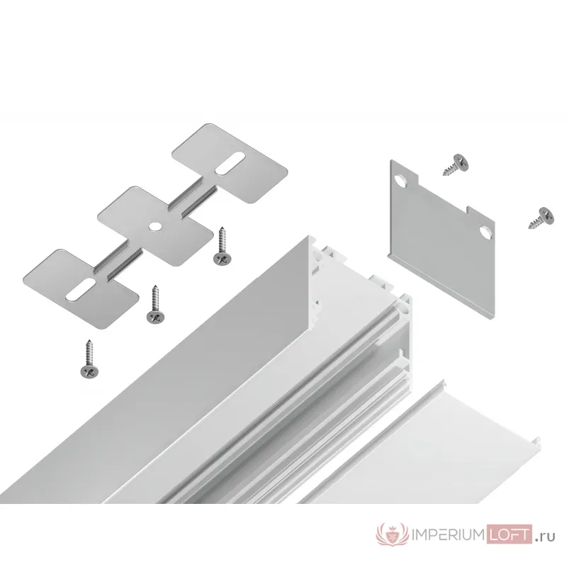 Алюминиевый профиль накладной/подвесной "Profile System" Ambrella ILLUMINATION GP2500WH от ImperiumLoft