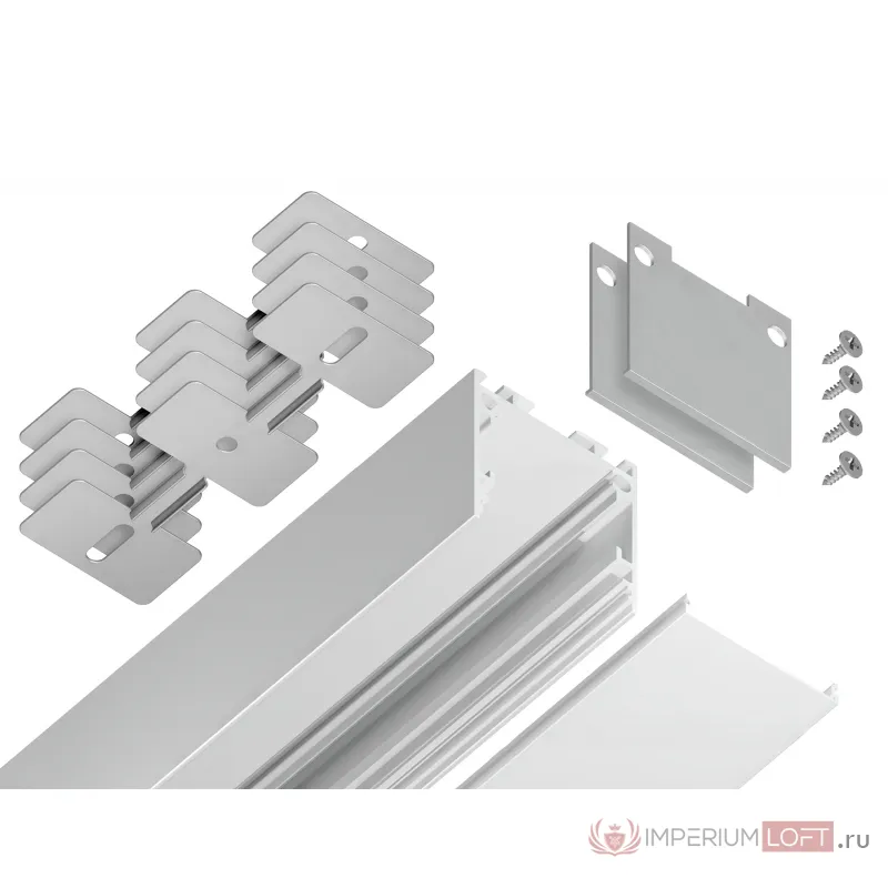 Алюминиевый профиль накладной/подвесной "Profile System" Ambrella ILLUMINATION GP2500WH от ImperiumLoft