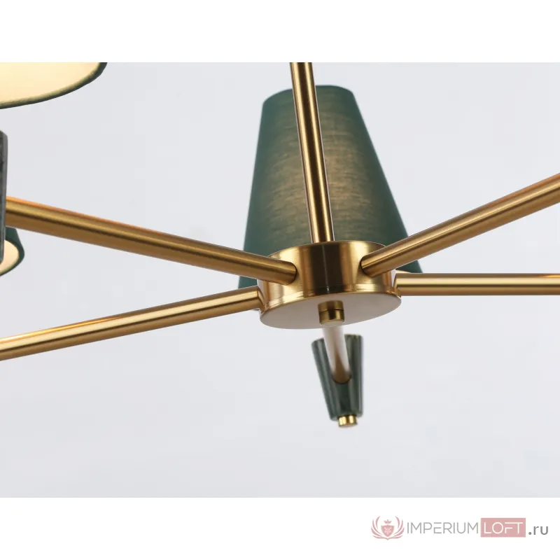 Люстра на штанге с абажурами и мрамором Ambrella HIGH LIGHT LH75051 от ImperiumLoft