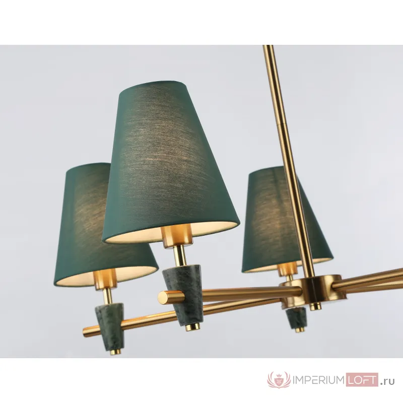 Люстра на штанге с абажурами и мрамором Ambrella HIGH LIGHT LH75051 от ImperiumLoft