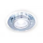 Встраиваемый точечный светильник MR16 со светодиодной подсветкой Ambrella STANDARD SPOT S211 CL/WH