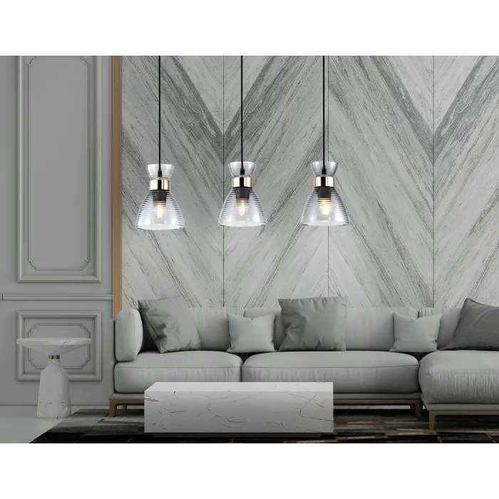 Светильник подвесной со стеклянными плафонами Ambrella TRADITIONAL TR3407 от ImperiumLoft