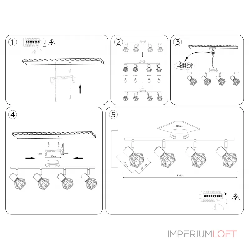 Настенно-потолочный спот Ambrella TRADITIONAL TR8754 от ImperiumLoft Настенно-потолочный спот Ambrella TRADITIONAL TR8754 от ImperiumLoft