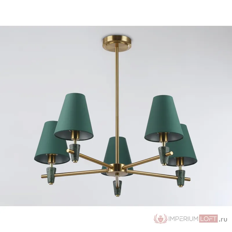 Люстра на штанге с абажурами и мрамором Ambrella HIGH LIGHT LH75051 от ImperiumLoft