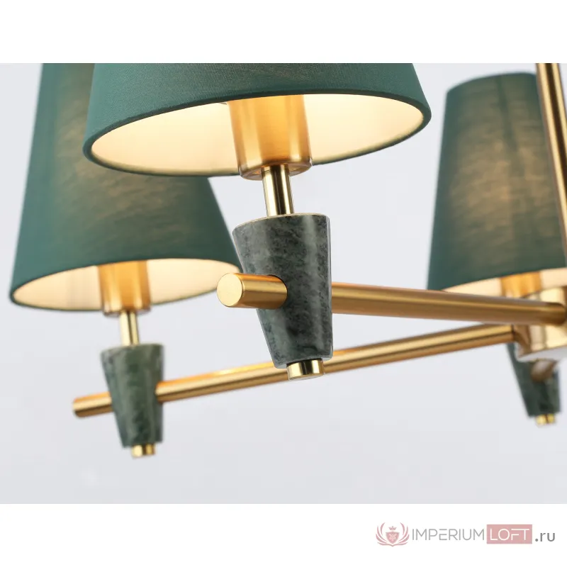Люстра на штанге с абажурами и мрамором Ambrella HIGH LIGHT LH75051 от ImperiumLoft
