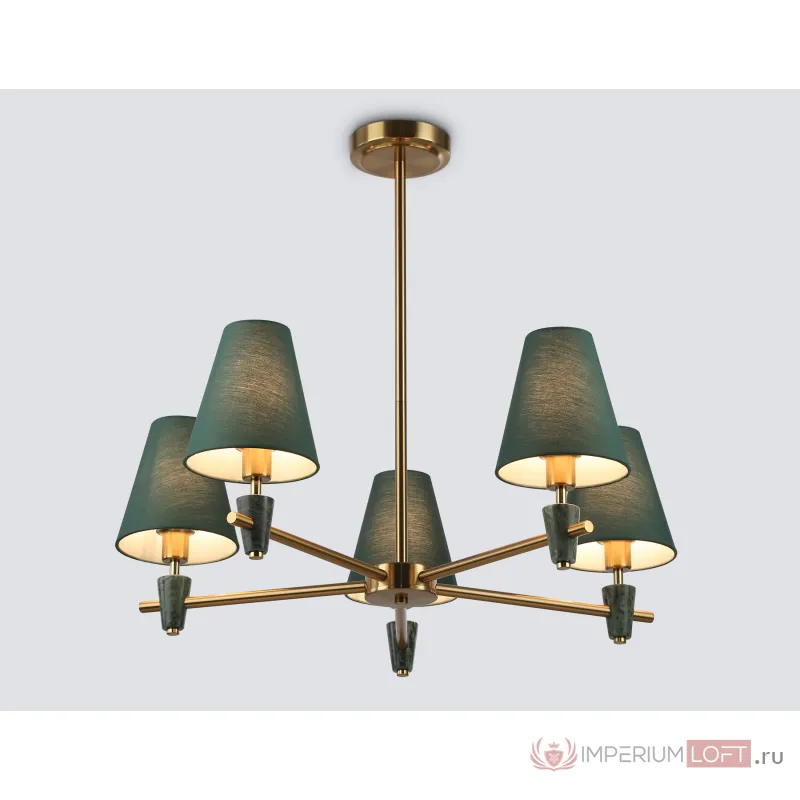 Люстра на штанге с абажурами и мрамором Ambrella HIGH LIGHT LH75051 от ImperiumLoft