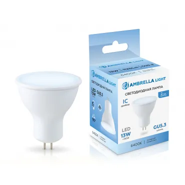 Светодиодная лампа MR16 13W 6400K Ambrella BULBING 161306