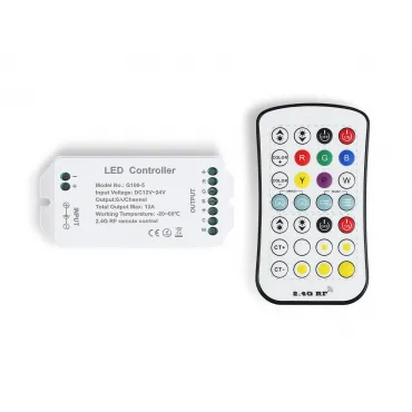 Контроллер для светодиодных лент RGB+CCT c радио пультом Ambrella ILLUMINATION GS11501 Контроллер для светодиодных лент RGB+CCT c радио пультом Ambrella ILLUMINATION GS11501
