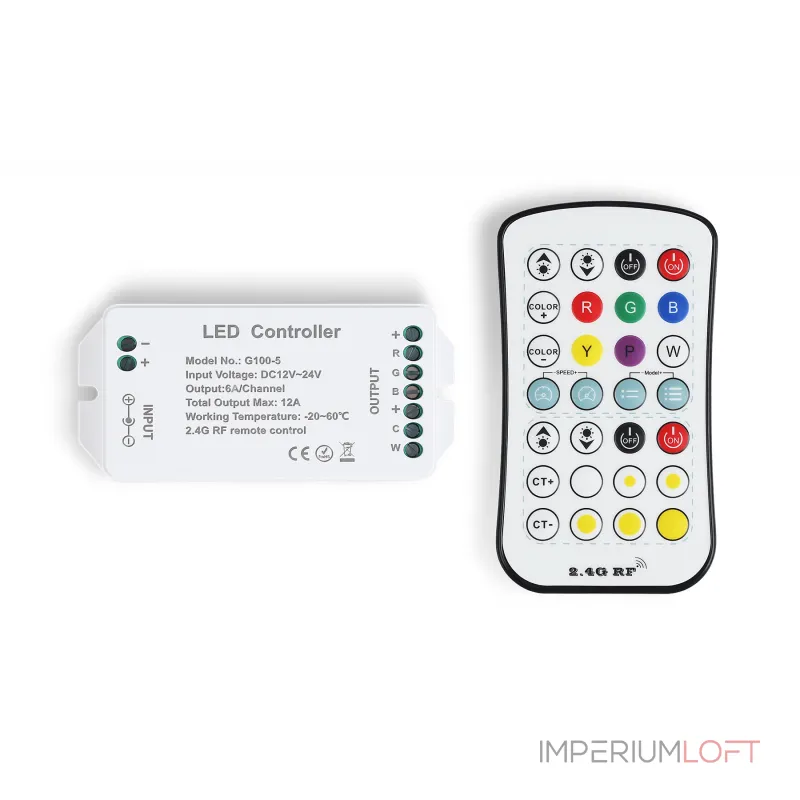 Контроллер для светодиодных лент RGB+CCT c радио пультом Ambrella ILLUMINATION GS11501 Контроллер для светодиодных лент RGB+CCT c радио пультом Ambrella ILLUMINATION GS11501