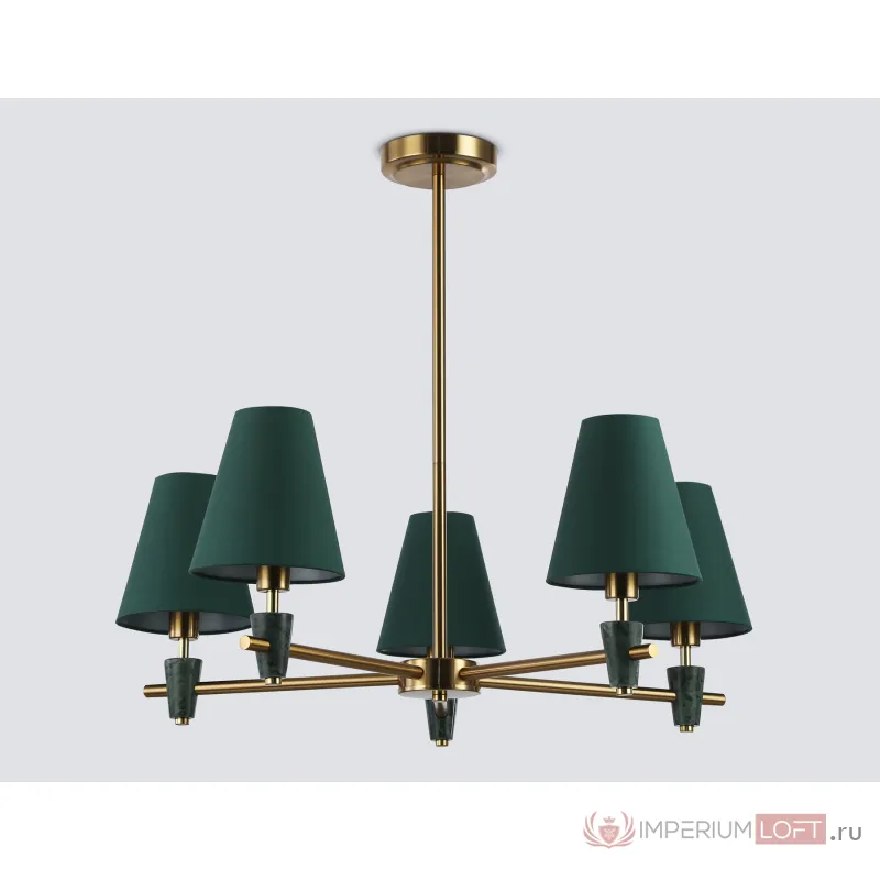 Люстра на штанге с абажурами и мрамором Ambrella HIGH LIGHT LH75051 от ImperiumLoft
