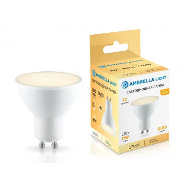 Светодиодная лампа MR16 11W 2700K Ambrella BULBING 181103 Светодиодная лампа MR16 11W 2700K Ambrella BULBING 181103