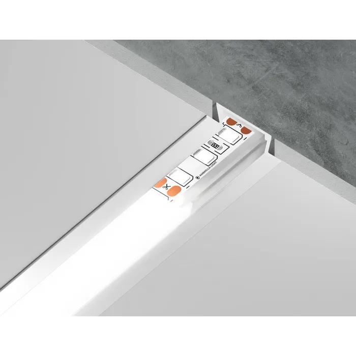 Алюминиевый профиль встраиваемый Ambrella ILLUMINATION GP1001WH от ImperiumLoft