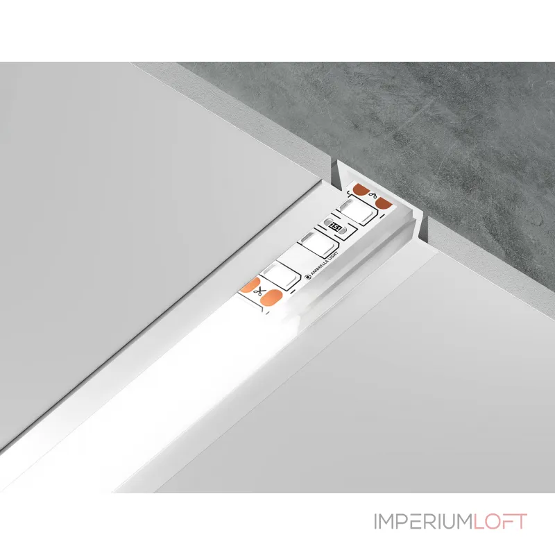 Алюминиевый профиль встраиваемый Ambrella ILLUMINATION GP1001WH Алюминиевый профиль встраиваемый Ambrella ILLUMINATION GP1001WH