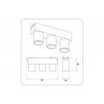 Светильник светодиодный трековый для шинопровода Magnetic Ultra Slim Ambrella TRACK SYSTEM GV1504
