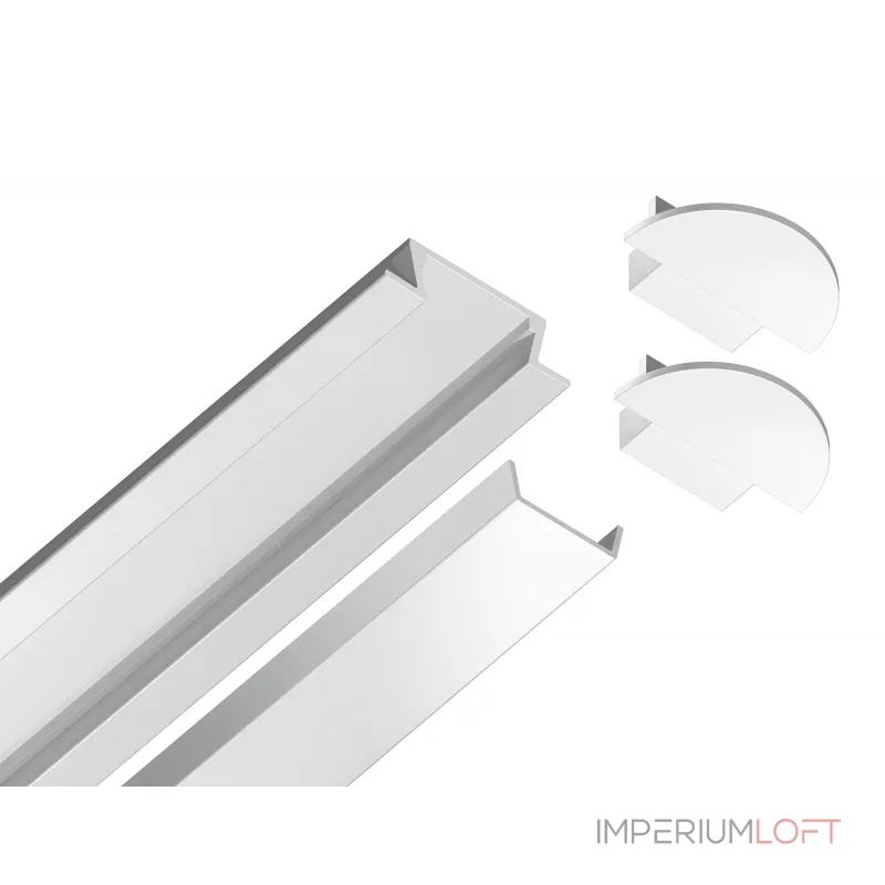Алюминиевый профиль встраиваемый Ambrella ILLUMINATION GP1001WH Алюминиевый профиль встраиваемый Ambrella ILLUMINATION GP1001WH