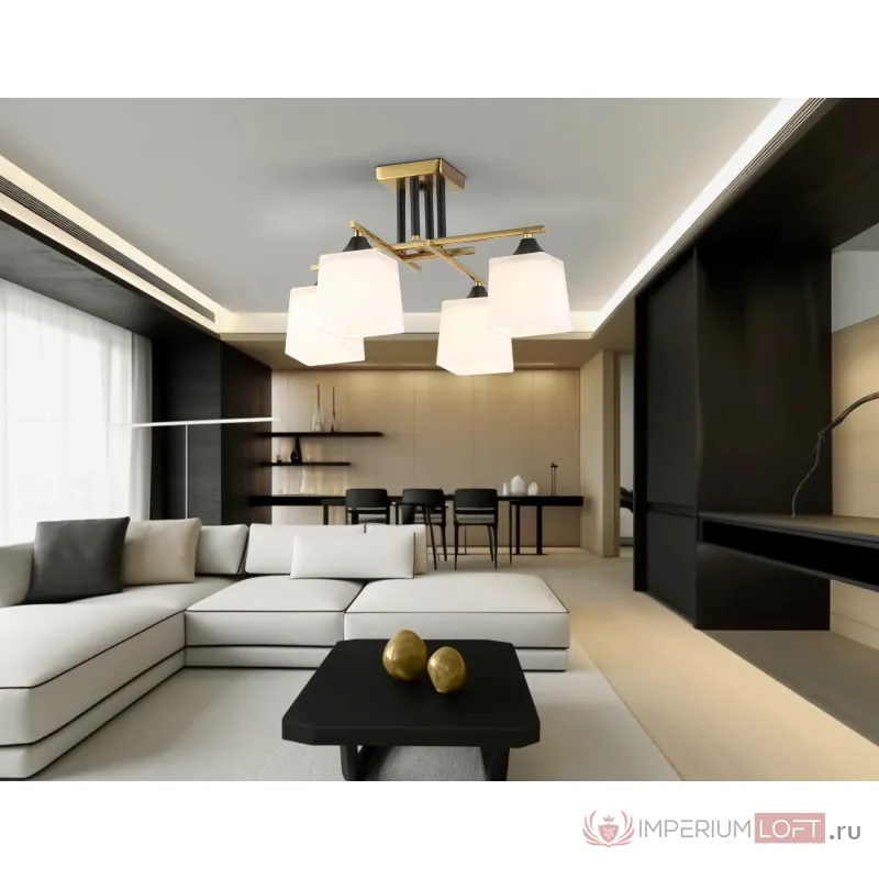 Люстра на штанге со стеклянными плафонами Ambrella TRADITIONAL TR303042 от ImperiumLoft