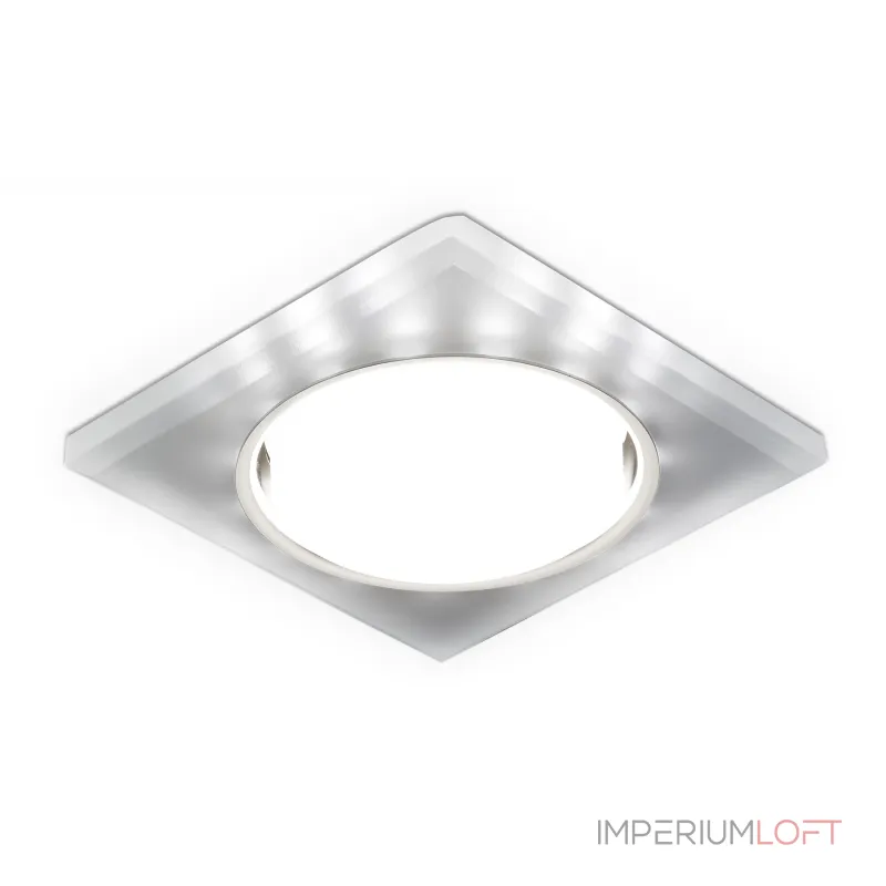 Встраиваемый точечный светильник GX53 с LED подсветкой Ambrella STANDARD SPOT G215 CH/WH Встраиваемый точечный светильник GX53 с LED подсветкой Ambrella STANDARD SPOT G215 CH/WH