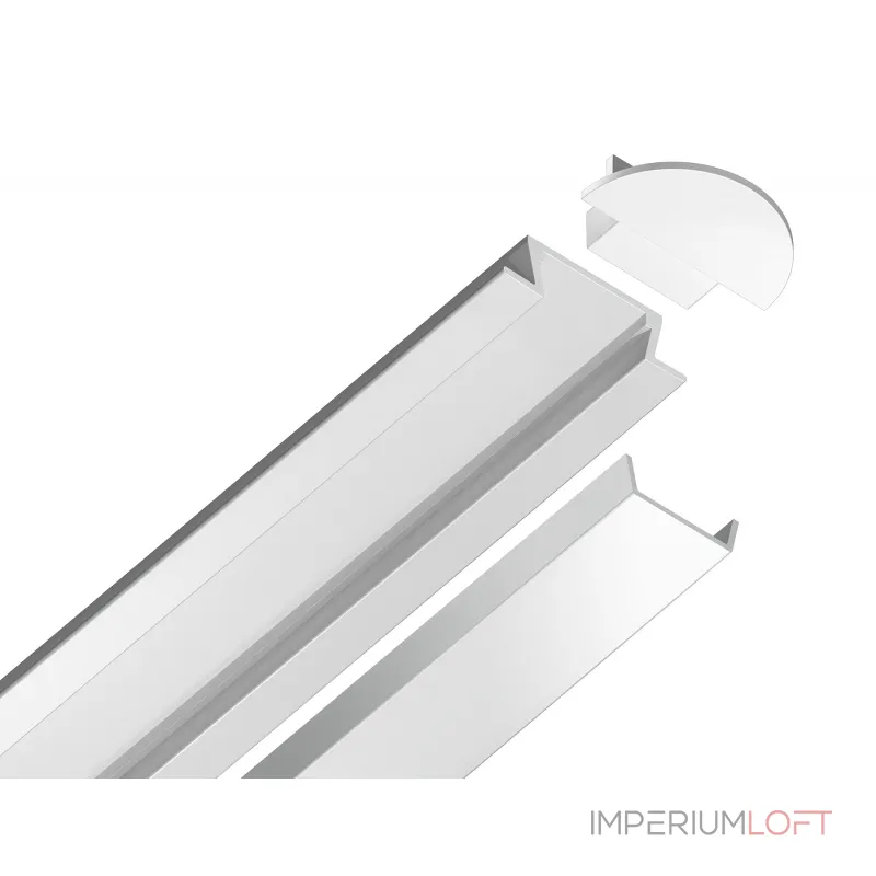 Алюминиевый профиль встраиваемый Ambrella ILLUMINATION GP1001WH Алюминиевый профиль встраиваемый Ambrella ILLUMINATION GP1001WH