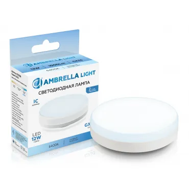 Светодиодная лампа GX53 12W 6400K Ambrella BULBING 531206 Светодиодная лампа GX53 12W 6400K Ambrella BULBING 531206