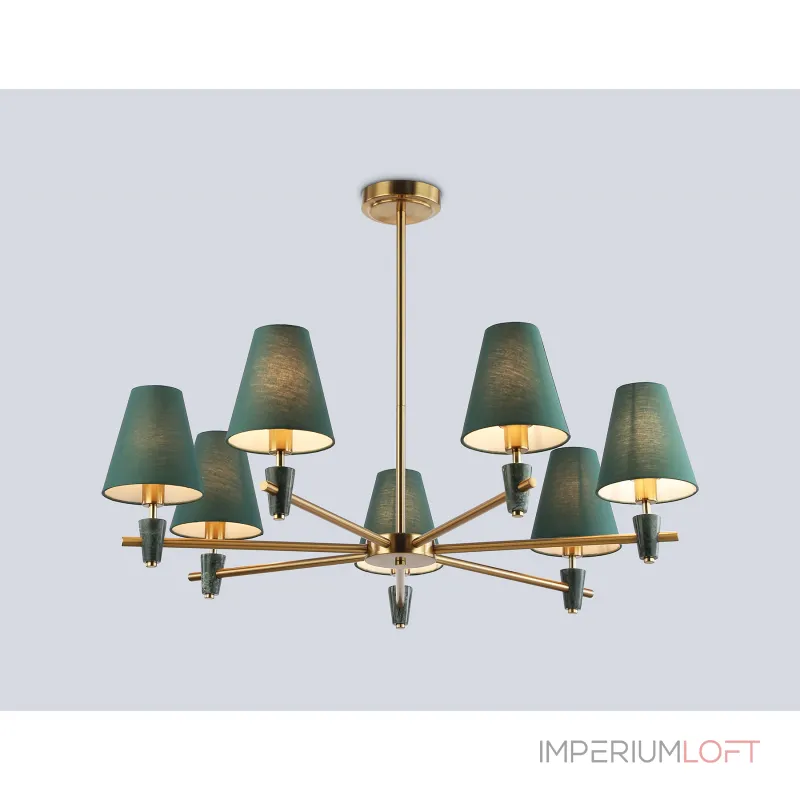 Люстра на штанге с абажурами и мрамором Ambrella HIGH LIGHT LH75053 от ImperiumLoft Люстра на штанге с абажурами и мрамором Ambrella HIGH LIGHT LH75053 от ImperiumLoft