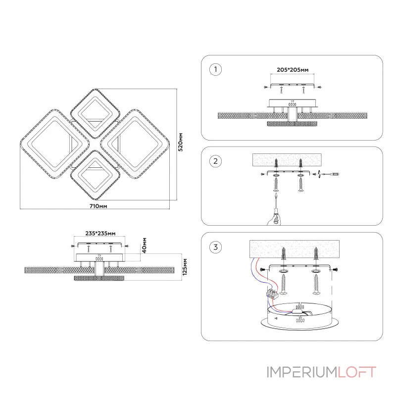 Потолочный светодиодный светильник с пультом Ambrella ACRYLICA FA8878 от ImperiumLoft Потолочный светодиодный светильник с пультом Ambrella ACRYLICA FA8878 от ImperiumLoft