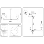 Люстра на штанге с абажурами и мрамором Ambrella HIGH LIGHT LH75053 от ImperiumLoft Люстра на штанге с абажурами и мрамором Ambrella HIGH LIGHT LH75053 от ImperiumLoft