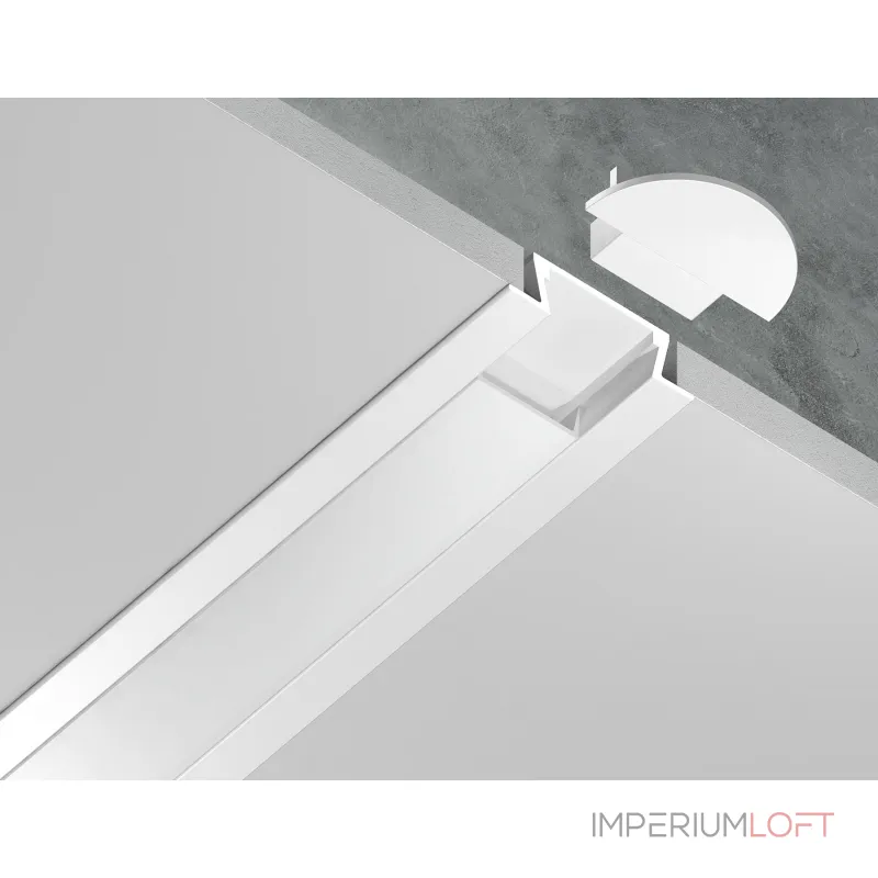 Алюминиевый профиль встраиваемый Ambrella ILLUMINATION GP1001WH Алюминиевый профиль встраиваемый Ambrella ILLUMINATION GP1001WH