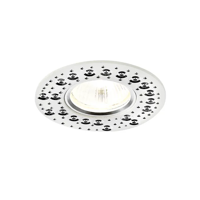 Круглый встраиваемый точечный светильник MR16 Ambrella STANDARD SPOT A801 W от ImperiumLoft
