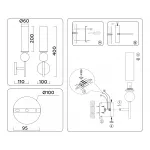 Настенный светильник с мрамором Ambrella HIGH LIGHT LH53254
