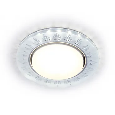 Встраиваемый точечный светильник GX53 с LED подсветкой Ambrella STANDARD SPOT G222