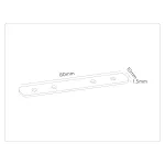 Комплект прямых соединителей для шинопровода 48V 10mm 2шт Ambrella TRACK SYSTEM GL2006