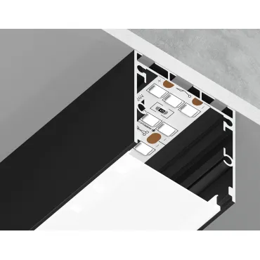 Алюминиевый профиль накладной/подвесной "Profile System" Ambrella ILLUMINATION GP2550BK