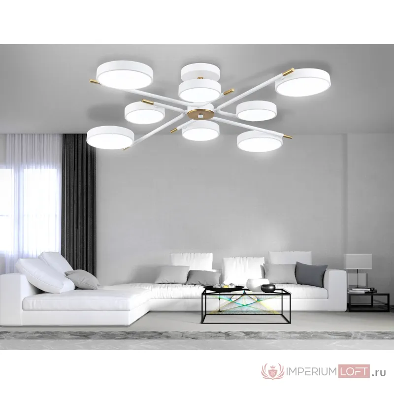 Люстра светодиодная на штанге Ambrella COMFORT FL516338 от ImperiumLoft