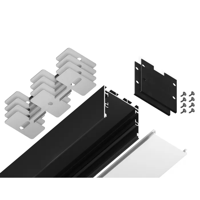 Алюминиевый профиль накладной/подвесной "Profile System" Ambrella ILLUMINATION GP2550BK от ImperiumLoft