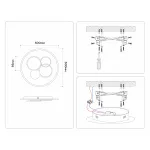 Настенно-потолочный светодиодный светильник с пультом Ambrella COMFORT FL4802 от ImperiumLoft