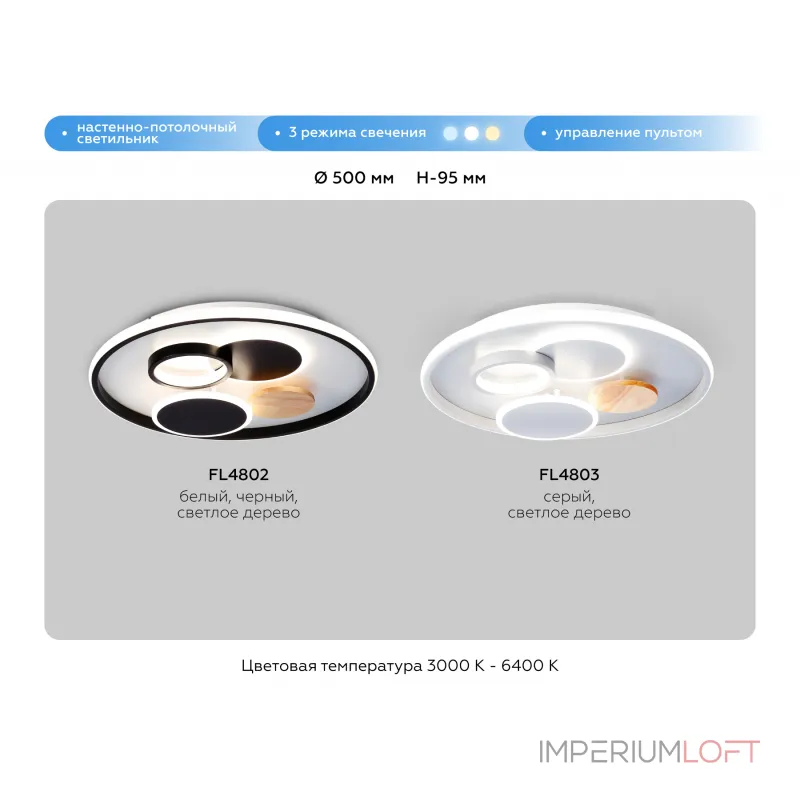 Потолочный светильник Ambrella COMFORT FL4802 Потолочный светильник Ambrella COMFORT FL4802